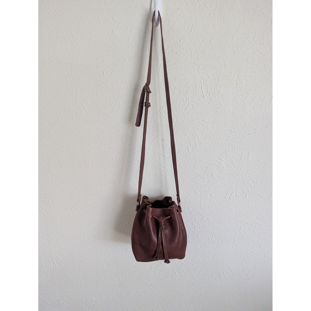 Portland Leather Goods Small Bucket Bag Nutmeg Brown Full Grain Leather